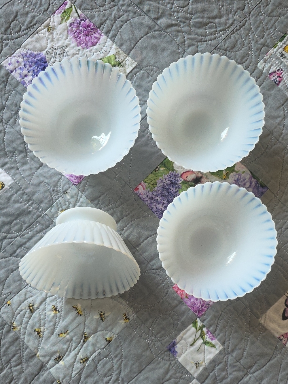 MacBeth-Evans Monax Petalware. Set Of 4.